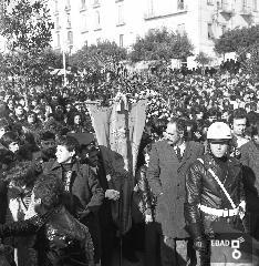 Funerale di Carlo Levi in piazza della repubblica