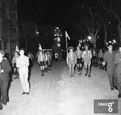 Processione della Madonna dell'Immacolata per le strade di Eboli.Boyscout