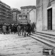 Cerimonia funebre nella chiesa di San Bartolomeo per la morte di Felice Lambertini