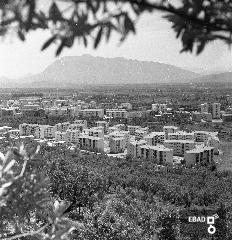 Panoramica delle Case popolari al Rione paterno e sullo sfondo i Monti Alburni