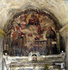 Affresco nella chiesetta della Madonna di Costantinopoli in via Spirito Santo