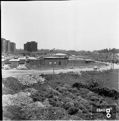 Vista dei prefabbricati e delle case popolari -zona 167