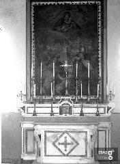 Quadro sull'altare centrale nella cappella di San Marco situata nell'interno del Castello , anni 50