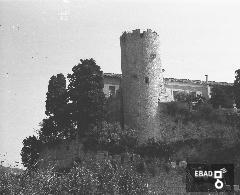 Torre del Castello Colonna che affaccia su Salita Ripa, anni 50