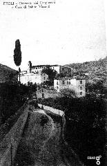 Convento dei Cappuccini,  "Casa di riposo  "La  Salute"   e Chiesetta di S. Margherita visti da via Auletta - foto di antica stampa -