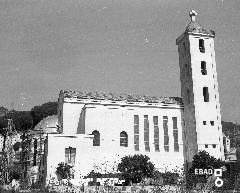 Vista laterale del Santuario dei Santi Cosma e Damiano