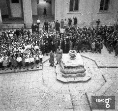 Scolaresche nel chiostro del complesso monumentale di San Francesco