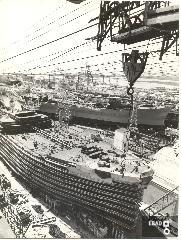 Vista panoramica del cantiere di Monfalcone 