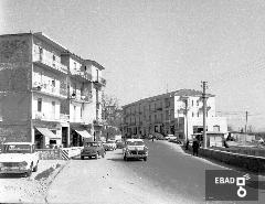 Ponte sulla statale 19 zona accesso molinello.Auto d'epoca, anni 60