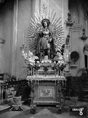 Statua di San Vito, patrono della Città , custodita nella chiesa  di  Santa Maria della Pietà 